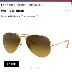 Ray Ban Aviator Sunglasses